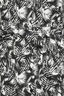 YOURS Curve Black & White Leaf Print Spilt Hem Midaxi Shirt Dress -Luna Looks Zone 89bcf96d d9bb 47 302078 Z