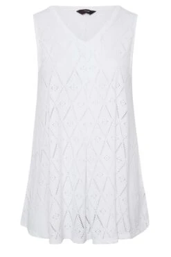 YOURS Curve 2 PACK Black Broderie Swing Vest Top -Luna Looks Zone 8aa67cdd 8b8c 40 320741 X