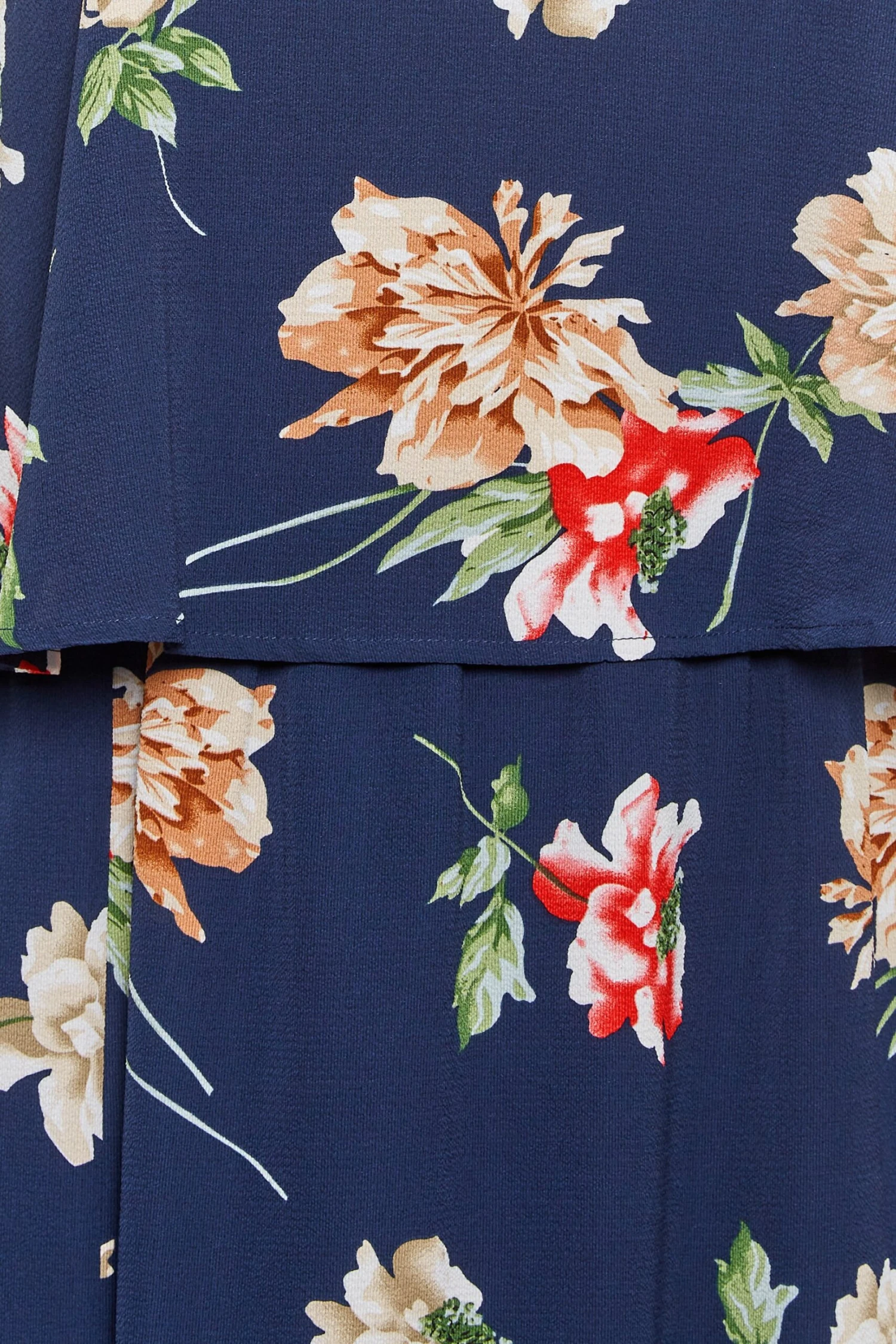 YOURS LONDON Curve Navy Blue Floral Overlay Maxi Dress 5 YOURS LONDON Curve Navy Blue Floral Overlay Maxi Dress - Image 5