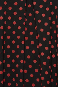 YOURS Curve Black Polka Dot Print Pleat Front Vest Top -Luna Looks Zone 8e3735bc 46da 4f 302252 Z