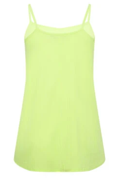 YOURS Curve Lime Green Ribbed Swing Cami Vest Top -Luna Looks Zone 8f798463 4836 4c 320917 Y