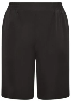 YOURS Curve Black Elasticated Waist Pull On Shorts -Luna Looks Zone 8f9460e0 263e 47 144771 X