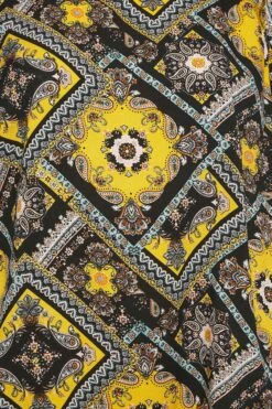 YOURS Curve Black Paisley Print Frill Blouse -Luna Looks Zone 90daa540 cb8f 4f 174271 Z