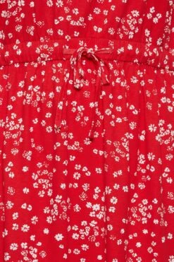 YOURS Curve Red Floral Print Maxi T-Shirt Dress -Luna Looks Zone 935a3314 3d17 48 137309 Z