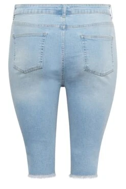 YOURS Curve Light Blue AVA Shorts -Luna Looks Zone 938a9458 8e09 4c 144696 Y