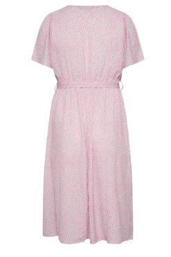 LIMITED COLLECTION Curve Pink Ditsy Floral Print Wrap Dress 11 LIMITED COLLECTION Curve Pink Ditsy Floral Print Wrap Dress -Luna Looks Zone 9504d8ff afe9 4a 215605 Y