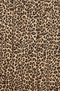 YOURS Curve Brown Leopard Print Shirred Maxi Dress -Luna Looks Zone 95b0998a c49e 40 137345 Z