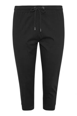 YOURS Curve Black Cropped Stretch Joggers -Luna Looks Zone 965d8cb3 bcf0 4e 124732 X
