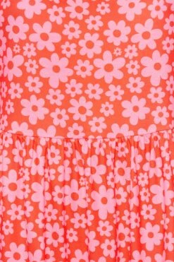 LIMITED COLLECTION Curve Pink Retro Floral Print Top -Luna Looks Zone 9680677b de0e 4e 215749 Z