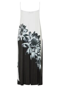 YOURS Curve White Floral Print Colour Block Maxi Dress 11 YOURS Curve White Floral Print Colour Block Maxi Dress -Luna Looks Zone 968c3045 2c94 4a 301028 Y