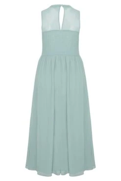 YOURS LONDON Curve Ice Blue Lace Front Chiffon Maxi Dress -Luna Looks Zone 9862ae75 64ef 41 161506 Y