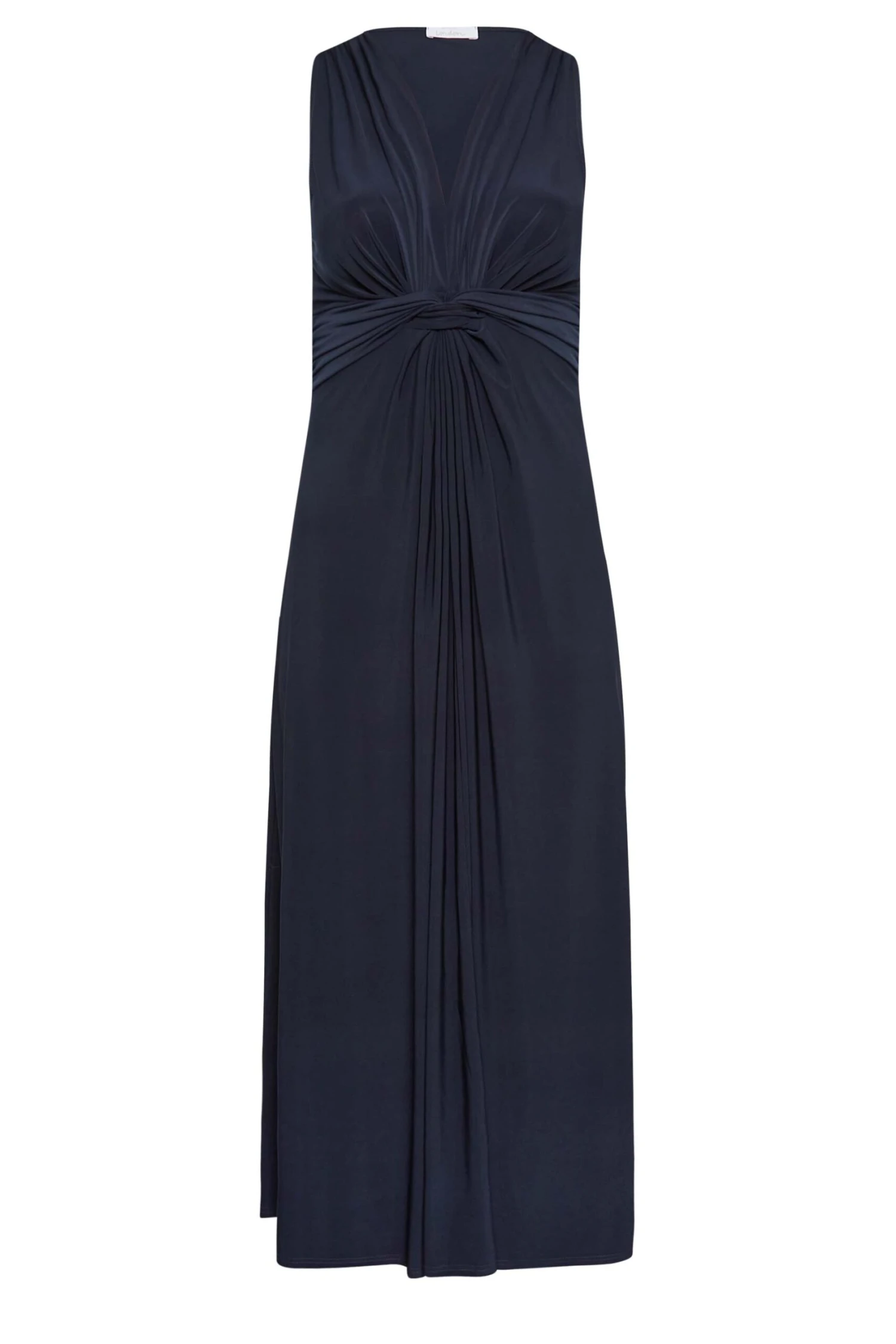 YOURS LONDON Curve Navy Blue Knot Front Maxi Dress 5 YOURS LONDON Curve Navy Blue Knot Front Maxi Dress - Image 5