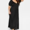 LIMITED COLLECTION Curve Black Wrap Maxi Dress