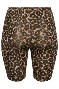 YOURS Curve 2 PACK Black Leopard Print Cycling Shorts -Luna Looks Zone 9bf71c18 d5c3 4e 144663 Y