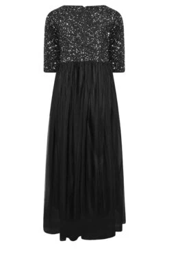 LUXE Curve Black Sequin Hand Embellished Maxi Dress -Luna Looks Zone 9cce1ab7 5a86 41 161873 Y