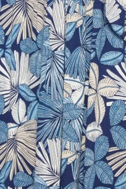 YOURS Curve Blue Leaf Print Wrap Dress -Luna Looks Zone 9d0d918b 2eb5 45 301607 Z