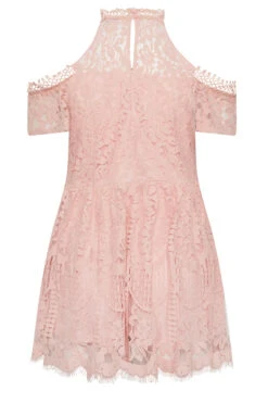 YOURS LONDON Curve Pink Cold Shoulder Lace Top 11 YOURS LONDON Curve Pink Cold Shoulder Lace Top -Luna Looks Zone 9e00764d 4dcd 48 162026 Y