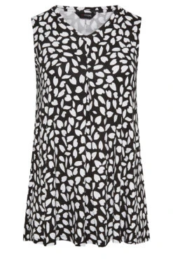 YOURS 2 PACK Curve Black & White Pleat Front Vest Tops 19 YOURS 2 PACK Curve Black & White Pleat Front Vest Tops -Luna Looks Zone 9fa5a790 baa6 45 320794 X