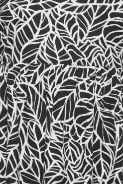 YOURS Curve Black Leaf Print Bow Back Vest Top 9 YOURS Curve Black Leaf Print Bow Back Vest Top -Luna Looks Zone a1160948 ad7d 4a 131845 Z