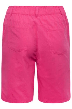 YOURS Curve Hot Pink Cotton Shorts 7 YOURS Curve Hot Pink Cotton Shorts -Luna Looks Zone a2a54ab9 dfac 44 144786 Y