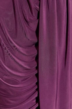 YOURS LONDON Curve Purple Ruffle Wrap Bodycon Dress -Luna Looks Zone a307f678 327b 45 161808 Z