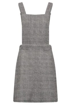 YOURS PETITE Curve Black Check Pinafore Dress -Luna Looks Zone a40264ad 3435 49 174475 X