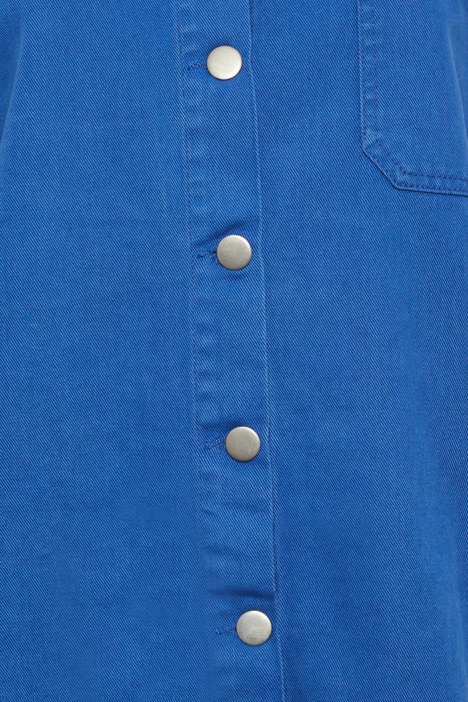 YOURS Curve Cobalt Blue Denim Shirt 4 YOURS Curve Cobalt Blue Denim Shirt - Image 4