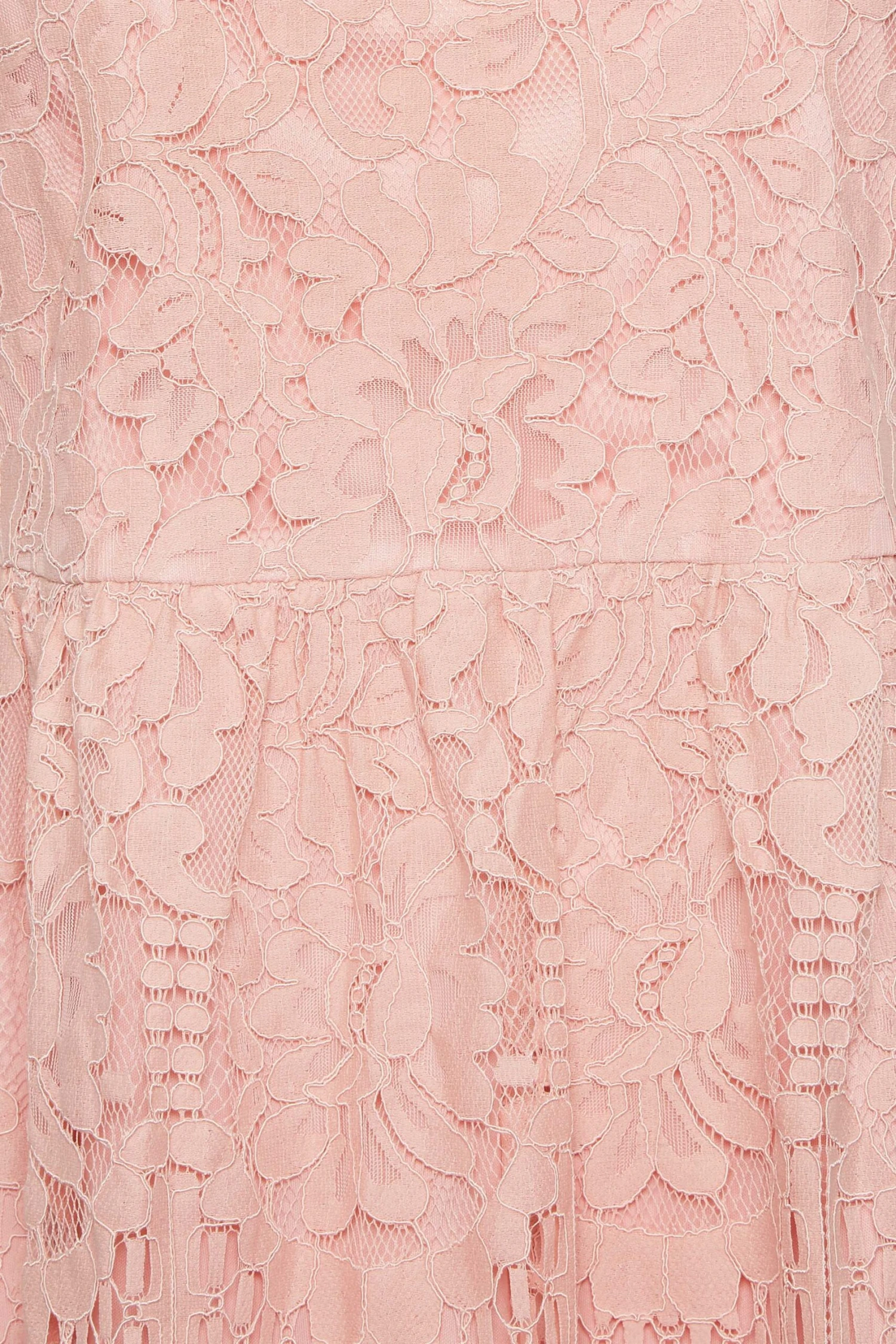 YOURS LONDON Curve Pink Cold Shoulder Lace Top 4 YOURS LONDON Curve Pink Cold Shoulder Lace Top - Image 4