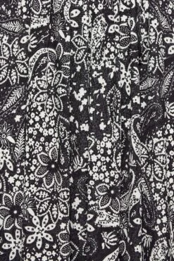 YOURS Curve Black Paisley Print Wrap Maxi Dress -Luna Looks Zone a9a0bc30 ca96 42 302074 Z