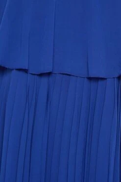YOURS LONDON Curve Cobalt Blue Pleated Overlay Midi Dress -Luna Looks Zone af2b50a3 6b4c 4f 162120 Z