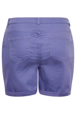 YOURS Curve Purple MOM Denim Shorts -Luna Looks Zone b2523a7b b780 47 144742 Y