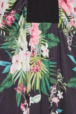 YOURS LONDON Curve Black Tropical Print Maxi Dress -Luna Looks Zone b2e3869c f733 48 162186 Z