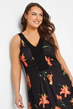 YOURS LONDON Curve Black Floral Maxi Dress -Luna Looks Zone b37c3855 e355 44 162184 D