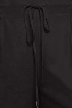 YOURS Curve Black Linen Look Culottes -Luna Looks Zone b5deeb18 975a 4d 144765 Z