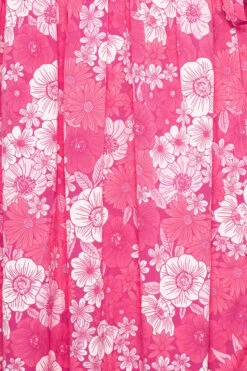 LIMITED COLLECTION Curve Pink Floral Wrap Midaxi Dress -Luna Looks Zone b60bd0f0 f82b 47 215505 Z