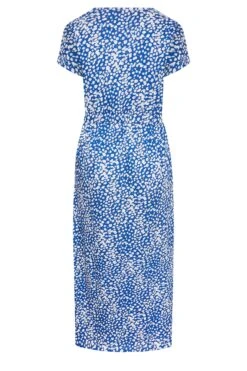 YOURS Curve Cobalt Blue Animal Print Maxi T-Shirt Dress -Luna Looks Zone b79bee20 e368 43 137299 Y