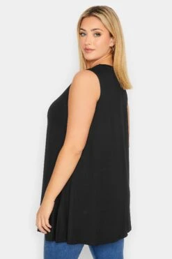 YOURS 2 PACK Curve Black & White Swing Vest Tops -Luna Looks Zone b81b47cb 9fd4 45 320793 C