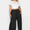 LIMITED COLLECTION Curve Black Extra Wide Leg Culottes