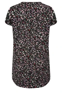 YOURS Curve Black Ditsy Print Shift Dress -Luna Looks Zone b9a0ef3d 2a11 41 137526 Y
