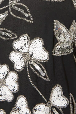 LUXE Black Sequin & Lace Hand Embellished Cami Top -Luna Looks Zone ba25fb31 ec1c 45 157942 S