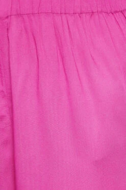 YOURS Curve Bright Pink Woven Shorts -Luna Looks Zone baa3ceff 9be0 40 144799 Z