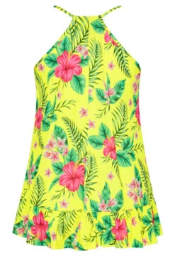 YOURS Curve Bright Yellow Tropical Print Frill Hem Cami Top 9 YOURS Curve Bright Yellow Tropical Print Frill Hem Cami Top -Luna Looks Zone bb544818 d3f3 40 300715 Y