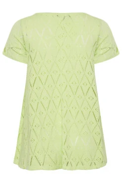 YOURS Curve 2 PACK Black Broderie Swing T-Shirts -Luna Looks Zone bdc3baf2 6519 4a 321029 Y