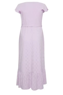 YOURS Curve Lilac Purple Broderie Anglaise Maxi Dress -Luna Looks Zone beb5836c 1cf3 49 137558 Y