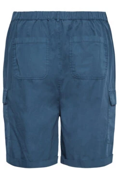 YOURS Curve Navy Blue Cargo Shorts 9 YOURS Curve Navy Blue Cargo Shorts -Luna Looks Zone beee8920 3e0a 4b 144855 YR