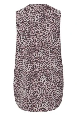 YOURS Curve Pink Leopard Print Pleat Detail Top -Luna Looks Zone c12afd3b 34b7 43 173962 Y