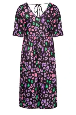 YOURS Curve Black Animal Print Smock Midi Dress -Luna Looks Zone c192933e f415 4c 137508 Y