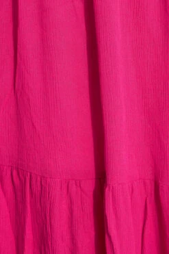 YOURS Curve Hot Pink Sleeveless Crinkle Dress -Luna Looks Zone c31d158e e81f 4b 137121 Z