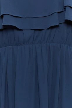 YOURS LONDON Curve Navy Blue Bardot Ruffle Maxi Dress -Luna Looks Zone c385c7b8 baa9 47 161879 Z