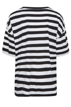 YOURS Curve Black Stripe Oversized Boxy T-Shirt -Luna Looks Zone c4669170 4847 47 320918 YR